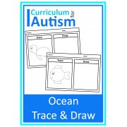 Ocean Theme Trace and Draw Worksheets